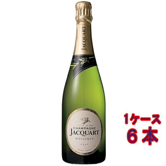 ジャカール モザイク ブリュット 白 発泡 750ml 6本 フランス シャンパーニュ シャンパン スパークリングワイン コンビニ受取対応商品 ヴィンテージ管理しておりません、変わる場合があります ケース販売 お酒 父の日 プレゼント