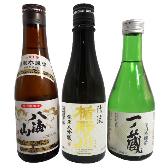 日本酒 飲み比べセット 八海山 楯野川 一ノ蔵 300ml 3本 本州のみ送料無料 楽ギフ_のし コンビニ受取対応商品 お酒 父の日 プレゼント