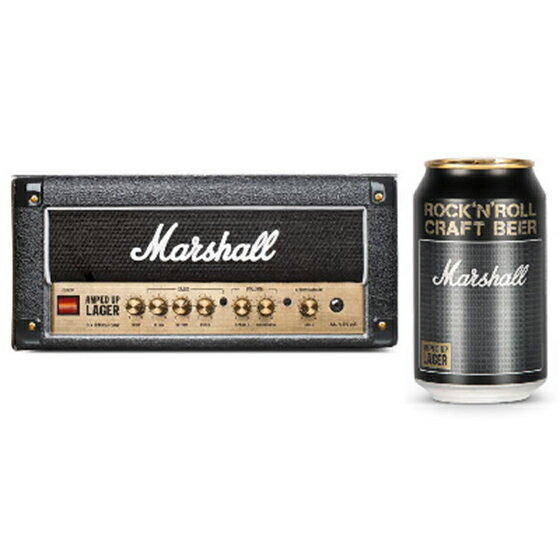 Marshall マーシャル アンプトアップ・ラガー 缶 330ml 8本入りアンプヘッド型ギフトボックスx3箱セット イギリスビール クラフトビール 地ビール ケース販売 お酒 父の日 プレゼント