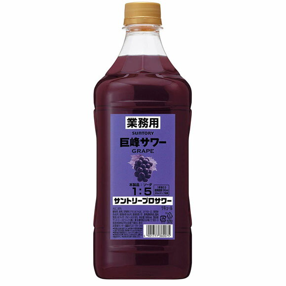 サントリー プロサワー 巨峰 1800ml 6本 リキュール ペット ケース販売 お酒 父の日 プレゼント