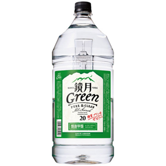 サントリー 鏡月 Green 20度 4000ml 焼酎 甲類 業務用 ペットボトル お酒 父の日 プレゼント