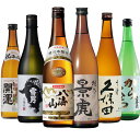 日本酒 飲み比べセット 開運・鶴齢・上喜元・久保田・越乃景虎・八海山 720ml 6本 本州のみ送料無料 コンビニ受取対応商品 お酒 母の日 プレゼント