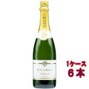 ベルクール ブラン・ド・ブラン ブリュット 白 発泡 750ml 6本 フランス ラングドック・ルーション スパークリングワイン ヴァン・ムスー コンビニ受取対応商品 ヴィンテージ管理しておりません、変わる場合があります ケース販売 お酒 お中元 プレゼント