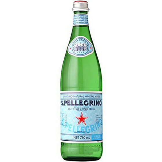 SAN PELLEGRINO サンペレグリノ ナチュラルミネラルウォーター スパークリング 発泡 750ml 瓶 スクリューキャップ イタリア ミネラルウォーター コンビニ受取対応商品 父の日 プレゼント