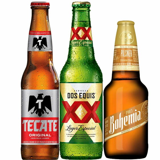 おすすめ海外ビールセット メキシコ編 テカテ ボヘミア ドスエキス 3本 ギフトセット ギフトボックス 飲み比べ 本州のみ送料無料 楽ギフ_のし お酒 敬老の日 プレゼント