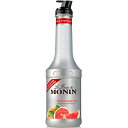 MONIN レッドグレープフルーツ フルーツピューレミックス 1000ml プラボトル モナン ノンアルコールシロップ スムージー フローズンカクテル コンビニ...