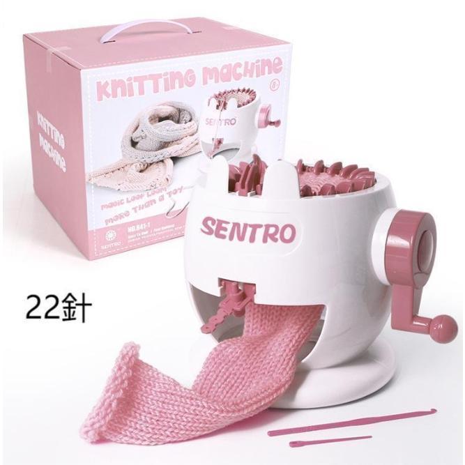 編み機 22針 織り機 子供 おもちゃ DIY手芸 操作簡単 回転織機 コンパクト スカーフ ニット マフラー ..
