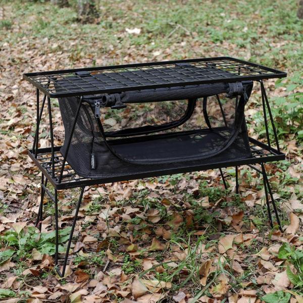 食器収納袋 キャンプオーガナイザー 乾燥機収納 ポータブル折りたたみネットバッグ 食器用キャリングバッグ キャンプ 旅行 調理器具