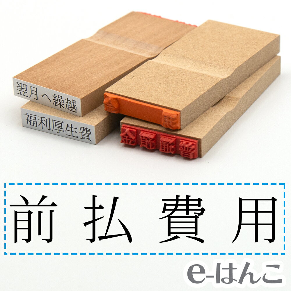 【 ゴム印 】科目印 『 前払費用 』 6×24mm 木製台木 【店頭受取対応商品】 会計 確定申告 青色申告 白色申告 出納長 簿記 帳簿 日計表 わかりやすい 既製品