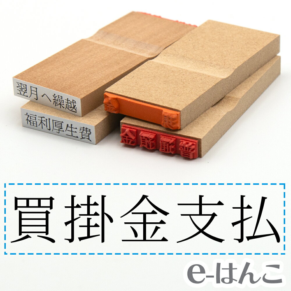 【 ゴム印 】科目印 『 買掛金支払 』 6×24mm 木製台木 【店頭受取対応商品】 会計 確定申告 青色申告 白色申告 出納長 簿記 帳簿 日計表 わかりやすい 既製品