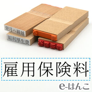 【 ゴム印 】科目印 『 雇用保険料 』 24×6mm 木製台木 【店頭受取対応商品】 会計 確定申告 青色申告 白色申告 出納長 簿記 帳簿 日計表 わかりやすい 既製品