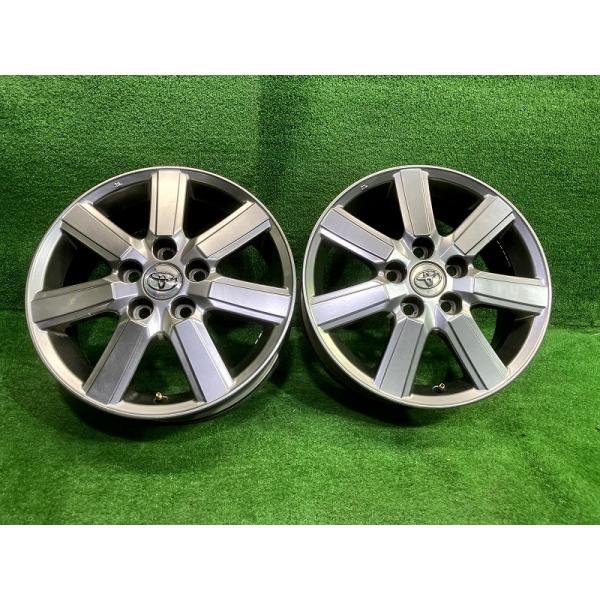 【中古】 トヨタ TOYOTA トヨタ純正 ZRR75W ヴォクシー16インチ 6J 5穴 2本 114.3 +50 ホイール アルミ ハイグロス