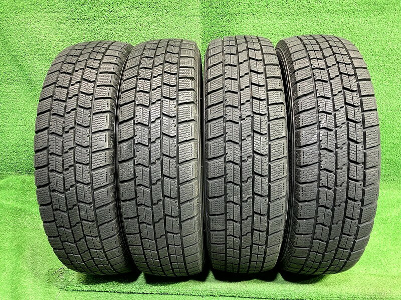 【中古】 GOODYEAR スタッドレス グッドイヤー アイスナビ7 155/65R14 4本 6ミリ 2022年 タイヤ 14インチ 冬