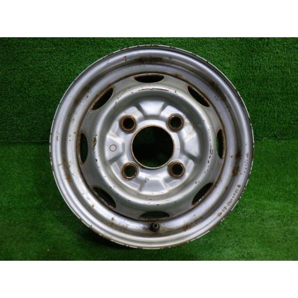 【中古】 ダイハツ DAIHATSU 純正 ハイゼット S83P ホイール スチール シルバー 12インチ 4.00B 4穴 1本 110