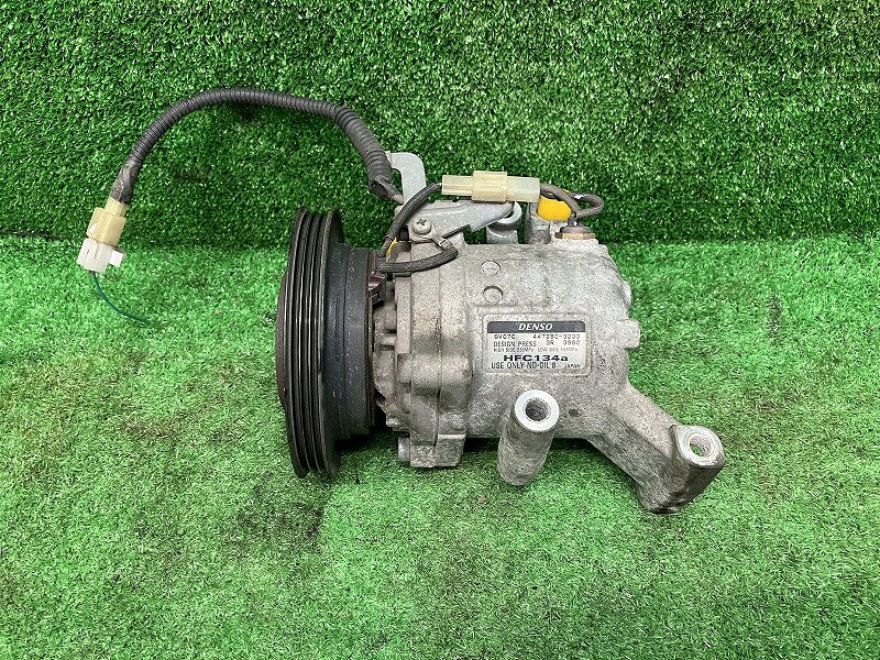 【中古】 タント LA610S エアコンコンプレッサー カスタムRS SA 4WD デンソー 447280-3233 88320-B2110 W24