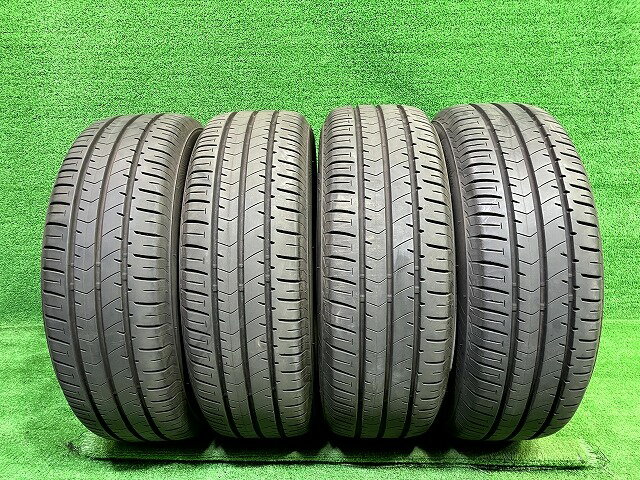 【中古】 BRIDGESTONE サマー ブリヂストン エコピアNH100RV 215/60R16 4本 7ミリ 2021年 タイヤ 16イ..