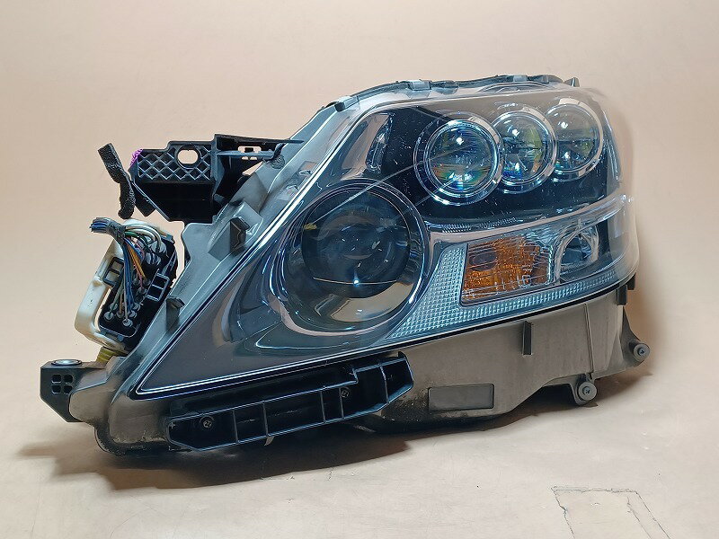 【中古】コーティング済 レクサス LS UVF45 左ヘッドランプ・ヘッドライト LS600H バージョンS Iパッケージ コイト 50-111 077