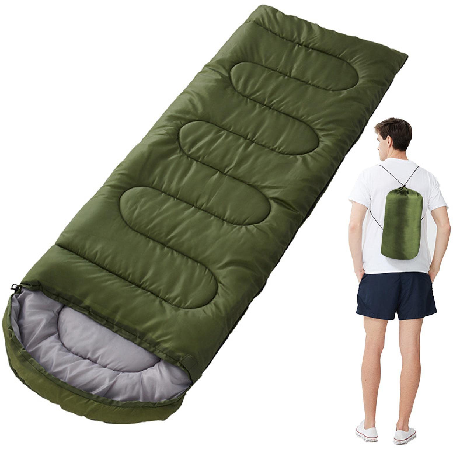 SZSS 寝袋 寝袋 超軽量 キャンプ 防水 寝袋 厚みのある 冬 暖かい 寝袋 大人 アウトドア キャンプ 寝袋 green1300g 