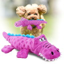 SZSS 犬 おもちゃ 音のでる玩具 犬噛む玩具 知育玩具 頑丈 ぬいぐるみ 歯磨き 壊れにくい 引っ張り 運動不足 小型犬 中型犬 (ピンク)