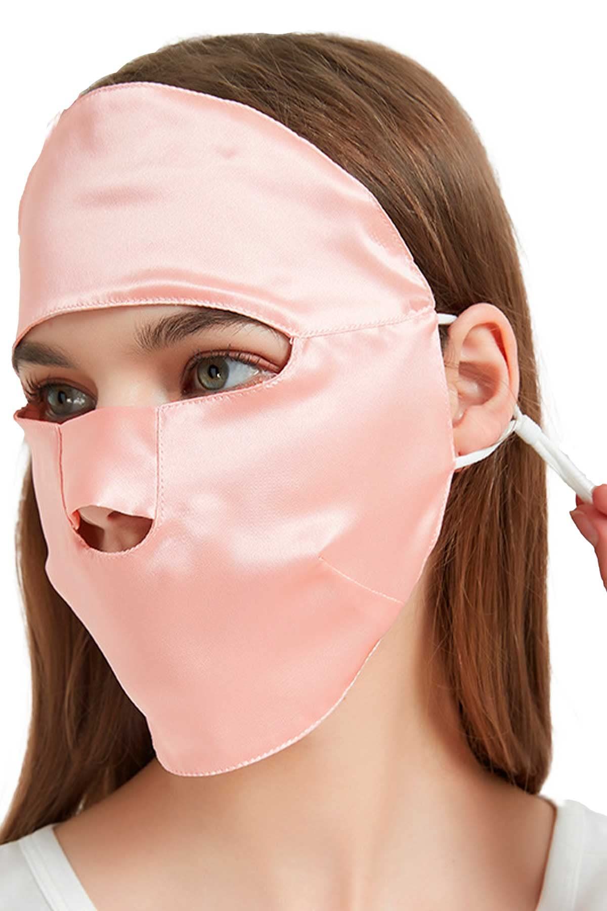SZSS シルクマスク 寝る時用 フェイスマスク 美容 保湿 乾燥防止 肌荒れ 寝るとき 就寝用 100％天然 紫外線対策