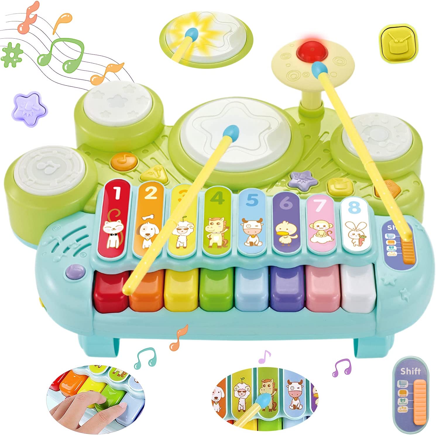 楽器おもちゃ 子供 多機能 ピアノ・鍵盤楽器の玩具 赤ちゃん