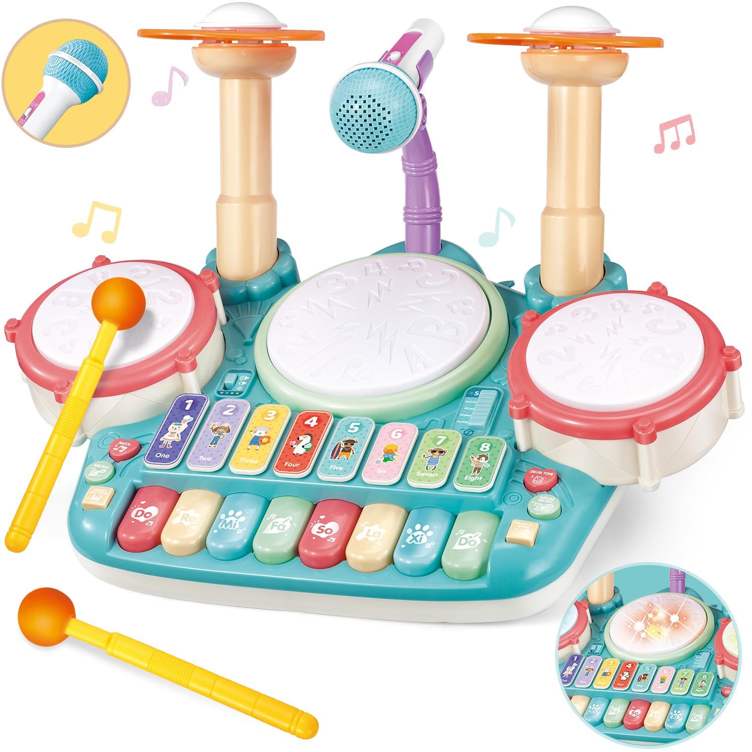 楽天szss音楽おもちゃ 子供 多機能 ピアノ・鍵盤楽器の玩具 子ども 早期開発 知育玩具 パーカッション セット 男の子 女の子 電子 キーボード 楽器 おもちゃ