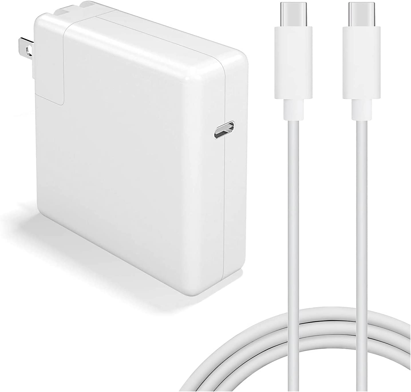 96W 電源アダプタ 急速 USB-C PD対応 急速充電器 Type C AC充電器 MacBook Pro/任天堂 Switch 対応など 互換電源アダプター USB C to USB Cケーブル付き