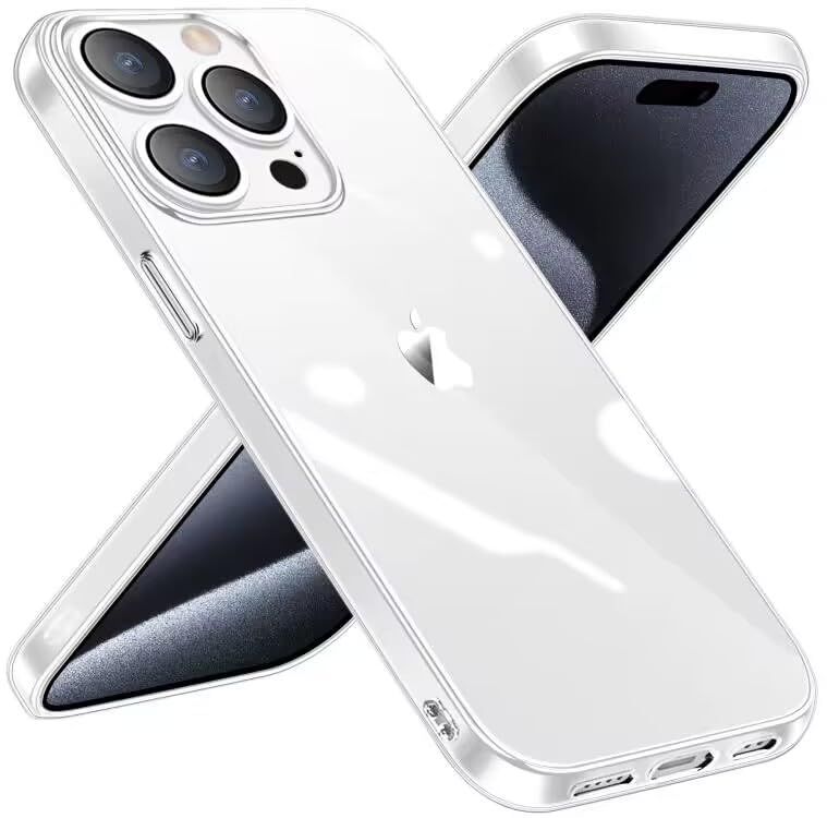 iPhone 15 Pro 用 ケース クリア 耐衝撃 アイフォン15Pro 用 カバー 軽量 薄型 TPU アイフォン15 Pro 用 スマホケース ワイヤレス充電対応 擦り傷防止 落下防止 -全透明