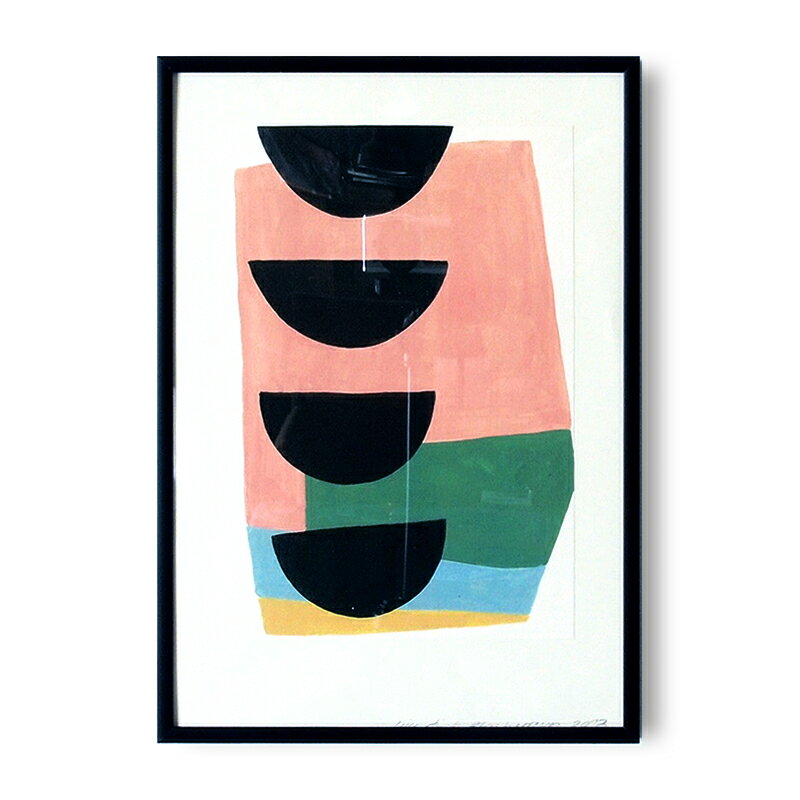 Semicircle by Leise D Abrahamsen アートポスター A4 北欧 フレーム付 モダン おしゃれ アート ポスター インテリア アートパネル インテリアポスター アートフレーム クラフトポスター アートプリント ライゼ ディッチ アブラハムセン シンプル