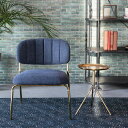 【SALE】Zuiver ラウンジチェア 北欧 インテリア モダン おしゃれ 一人掛け チェア ネイビー LOUNGE CHAIR JOLIEN ARM GOL...