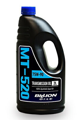 商品説明メーカー名BILLION(ビリオン) 商品名 BILLION OILS MT-520 (FR/4WD マニュアル専用 ミッションオイル) 2L メーカー品番BOIL-MT520商品内容容量：2L推奨使用温度域 : 常温〜130℃ 用途 : FR/4WD マニュアル トランスミッションオイル 適合 : ストリート ＆ ワインディング / 国際レーシングコース ＆ ミニサーキット 送料サイズ60サイズ