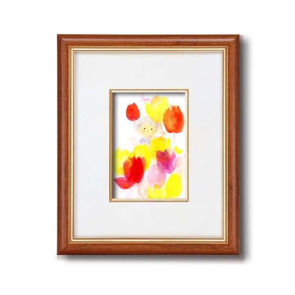 いわさきちひろ 絵画 版画 全30作 子ども(こども) 壁掛け用 スタンド付き 額入りの絵 童画 絵本作家 額付き アートパネル 作品 化粧箱入のサムネイル