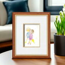 【マラソン限定クーポン】 いわさきちひろ 絵画 版画 全30作 二人の子供(ふたりのこども) 壁掛け用 スタンド付き 額入りの絵 童画 絵本作家 額付き アートパネル 化粧箱入