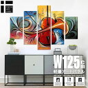 【楽天ランキング1位獲得】油絵 絵画 インテリア アートパネル モダン アート/チェロ 楽器 音楽をモチーフにした抽象画/ロビー リビング ホテルに飾る 法人向 壁面装飾 5枚組 油彩画