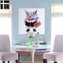 【オイルペイント】絵 絵画 Enjoy! art!カラフル オウルふくろう 【額無し】【大きい アート パネル】【かべ 壁飾り】 デコレーション 壁掛け ノンフ...