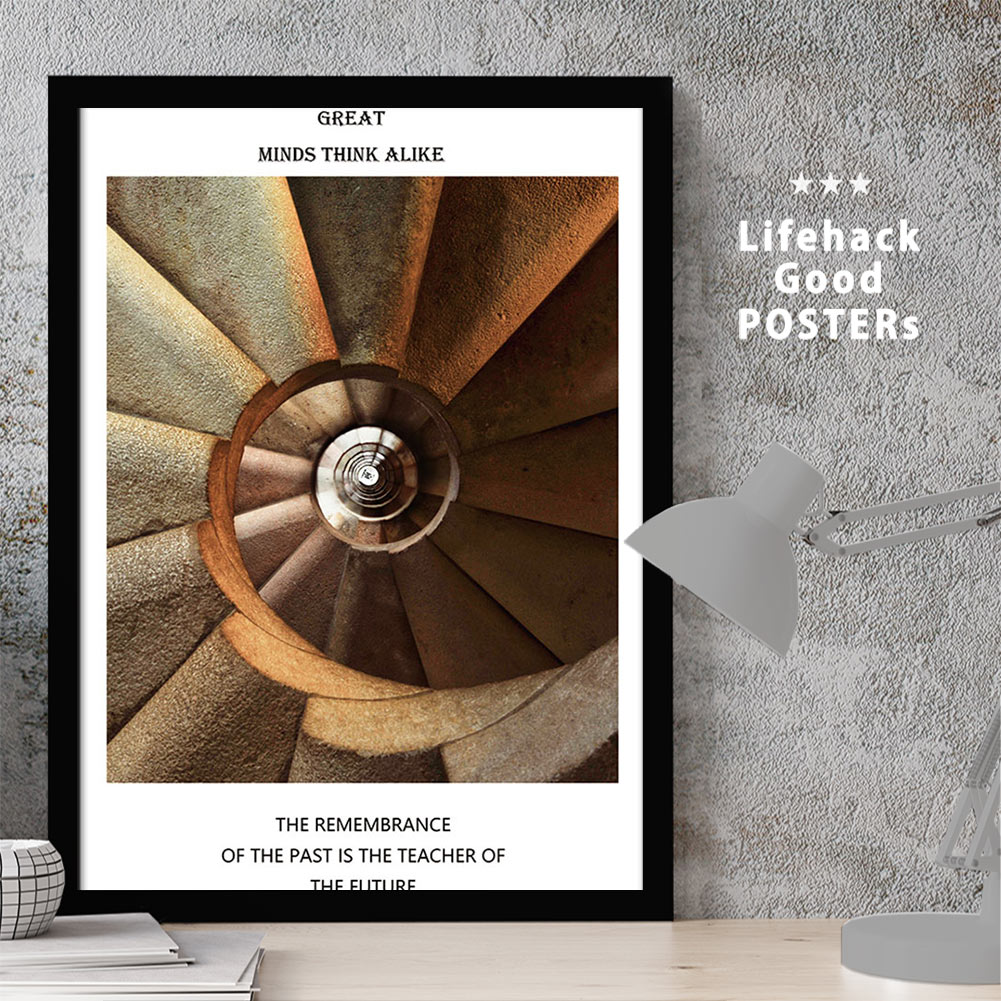 【11/25 限定クーポン】 LIFEHACK プロ仕様 アートポスター 都市風景 A2 A3 A4 サイズ フレーム対応 階段 風景 海外 ストリート アート...