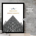 【スーパーSALE限定クーポン】 LIFEHACK プロ仕様 アートポスター 都市風景 A2 A3 A4 サイズ フレーム対応 飛行機