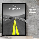 【11/25 限定クーポン】 LIFEHACK プロ仕様 ミニマルポスター 建築 外観 A2 A3 A4 サイズ フレーム対応 ストリート アスファルト 景色 ...