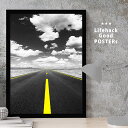 【11/25 限定クーポン】 【楽天ランキング1位獲得】LIFEHACK プロ仕様 ミニマルポスター A2 A3 A4 サイズ フレーム対応 アスファルト 景色...