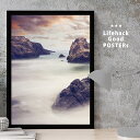 【スーパーSALE限定クーポン】 LIFEHACK プロ仕様 ミニマルポスター 建築 外観 A2 A3 A4 サイズ フレーム対応 海岸 海霧 マジックアワー ...