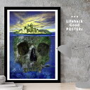 【11/25 限定クーポン】 LIFEHACK 高解像度 写真ポスター インテリアデザイン用 A2 A3 A4 フレーム対応 海に沈む巨大な髑髏岩 デジタルアー...