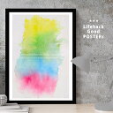 【11/25 限定クーポン】 LIFEHACK 高解像度 写真ポスター インテリアデザイン用 A2 A3 A4 フレーム対応 メッセージ 滲み ぼかし 日本製 ...