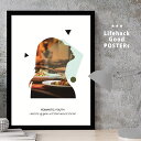 【11/25 限定クーポン】 スタイリッシュな女性モチーフ LIFEHACK ポスター アートプリント A3 A4 A2 壁掛け装飾に 切り抜き 食事 ご馳走 ...