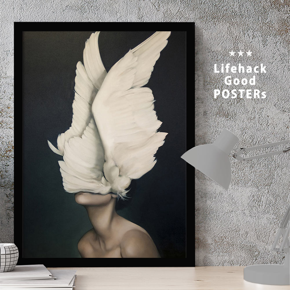 ポスター 【サイズが選べるようになりました】 LIFEHACK 女性 アートプリント アートポスター A3 A4 A2 フレーム