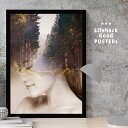 【スーパーSALE限定クーポン】 女性シルエットのアートポスター LIFEHACK A3 A4 A2 インテリア装飾に最適二重露光 多重露光 デジタルコラージュ...