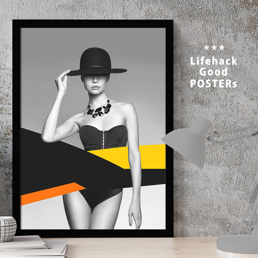 ポスター 【サイズが選べるようになりました】 LIFEHACK 女性 アートプリント アートポスター A3 A4 A2 フレーム 1