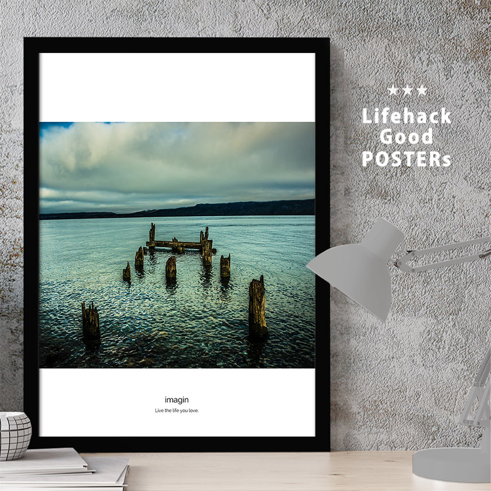 【11/25 限定クーポン】 海の風景アートポスター リラックスできるおしゃれなインテリア A3 A4 A2 フレーム対応 海辺 浜辺 桟橋 風景 海外 水平線...