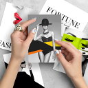 【11/25 限定クーポン】 ファッションアイコン ミニポスター 5枚セット おしゃれなインテリア装飾 フレーム対応 おしゃれ 壁掛け 絵 厚紙 人気 ポスター...