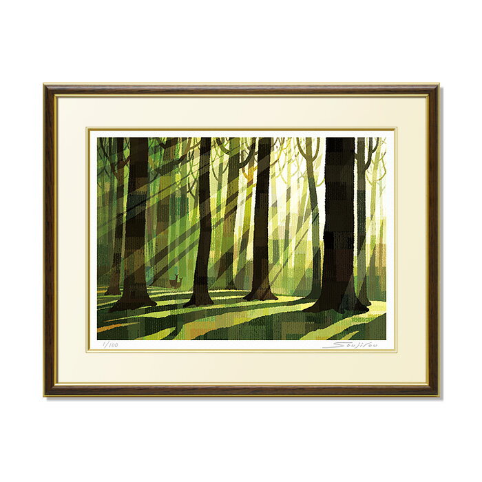 絵画 壁掛け 額入り インテリア おしゃれ モダン【光の向こうに】会議室 事務所 受付カウンターの壁飾り東京アートラボ 母の日