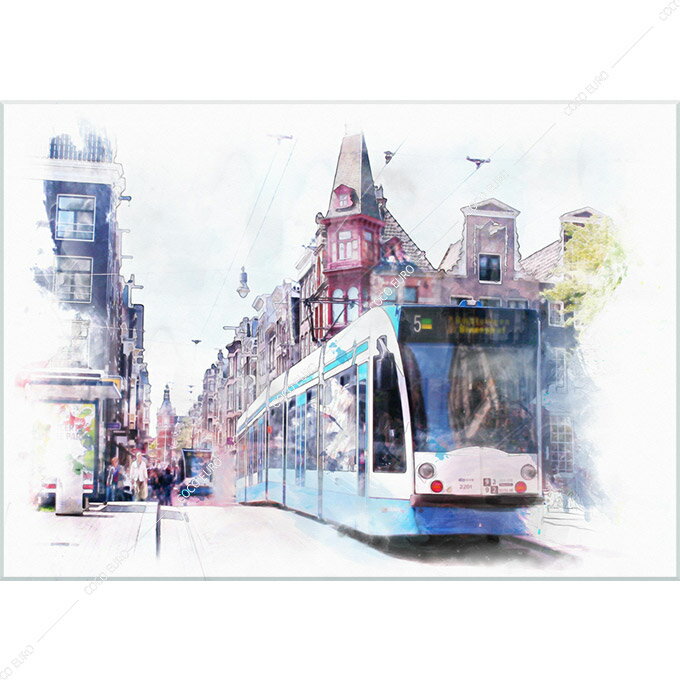 【ポイント5倍スーパーSALE】絵画 壁掛け PLEXIGLAS streets of Old Amsterdam SIZE mm 1400*2000 アート 装飾 壁 絵 最上位モデル 高級 フレームレス アムステルダム